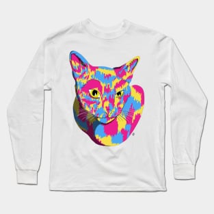 OLIVE OIL THE CAT LOGO Zombie Teeth Art Long Sleeve T-Shirt